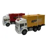 White toy trucks with yellow container engineering vehicles are children's educational and educational toys Item Picture